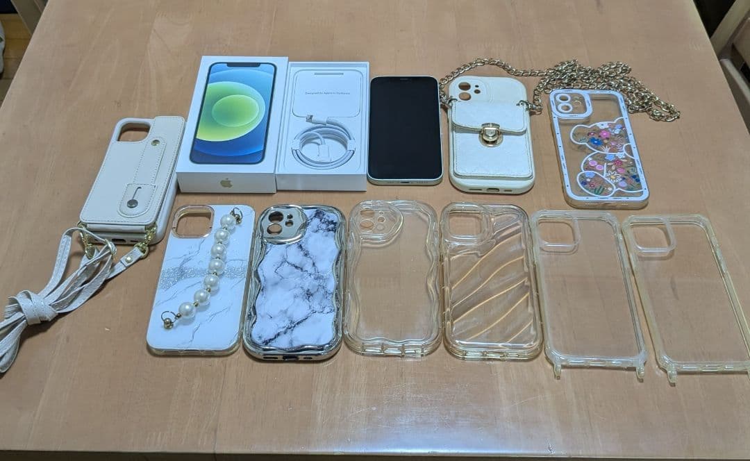 iPhone 12 128GB　SIMフリー　箱・付属品・ケースセット