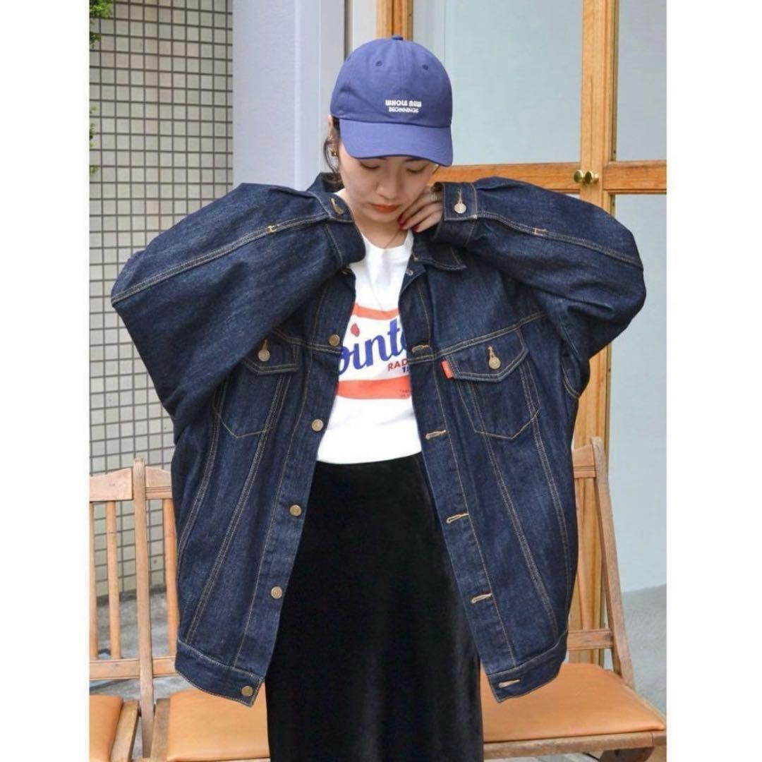 Ungrid アングリッド　ビッグシルエットデニムジャケット インディゴ