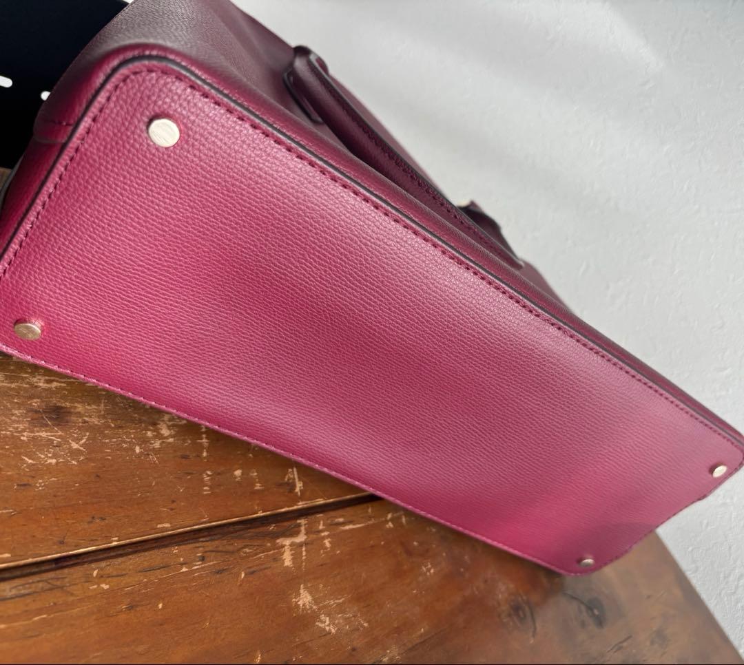 kate spade ボルドー　2wayバッグ　ショルダー　ハンドバッグ　美品