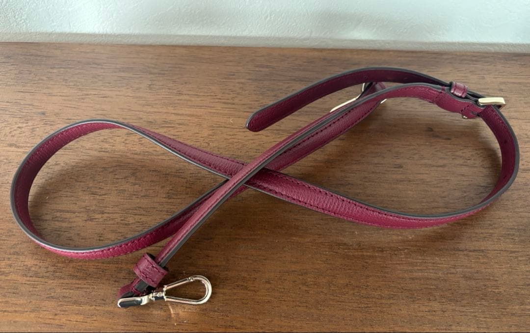 kate spade ボルドー　2wayバッグ　ショルダー　ハンドバッグ　美品