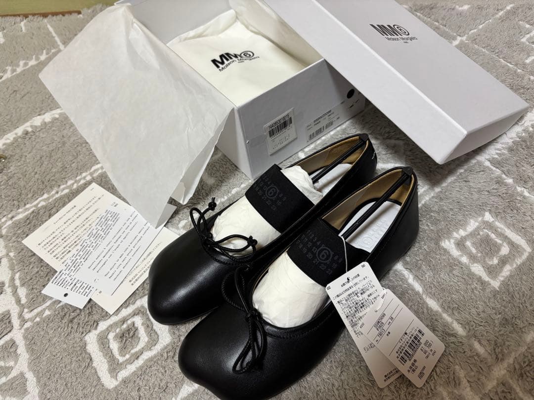 MM6 バレエシューズ　フラットシューズ　レザー