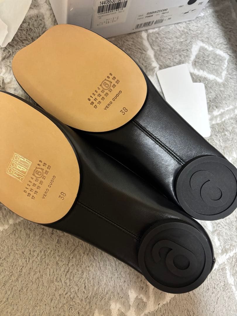 MM6 バレエシューズ　フラットシューズ　レザー