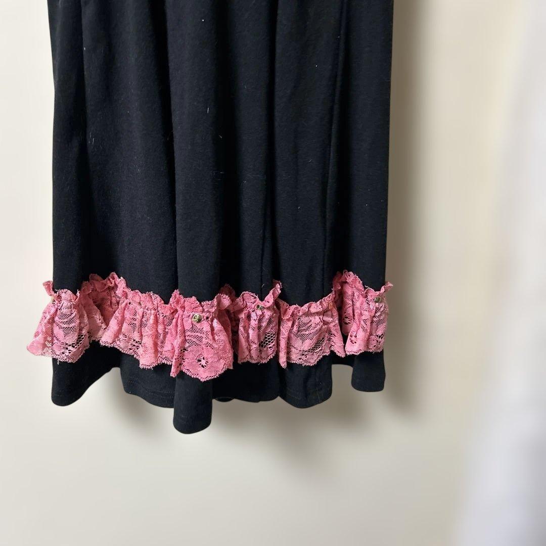 GOLDSノースリーブミニワンピース 黒とピンク