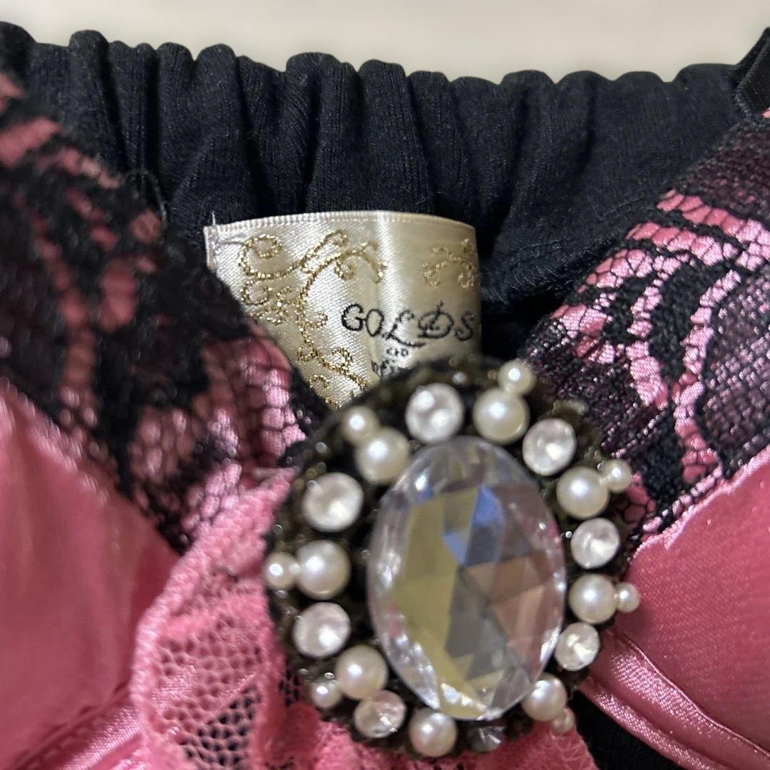 GOLDSノースリーブミニワンピース 黒とピンク