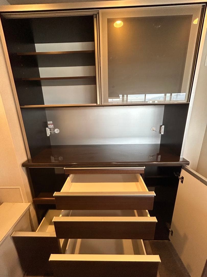 6/14までカップボード　東京インテリア　食器棚　キッチン収納　パントリー