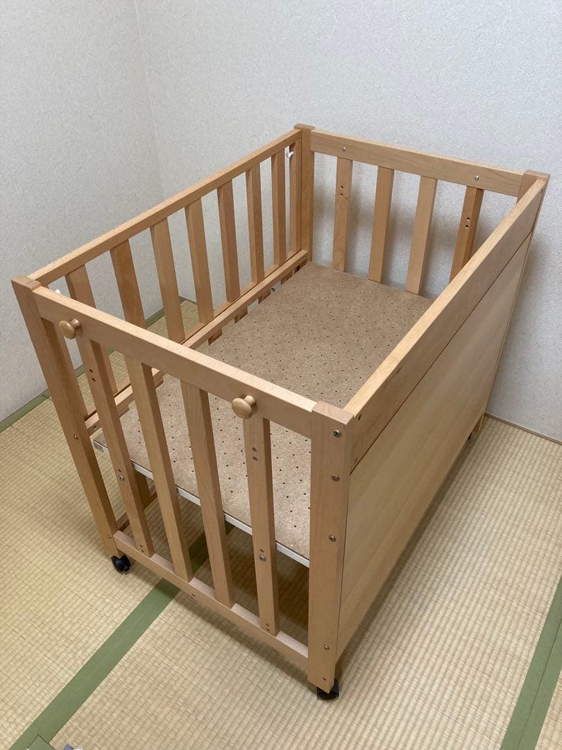 石崎家具 5wayベビーベッド、PUPAPUPO 布団セット付き