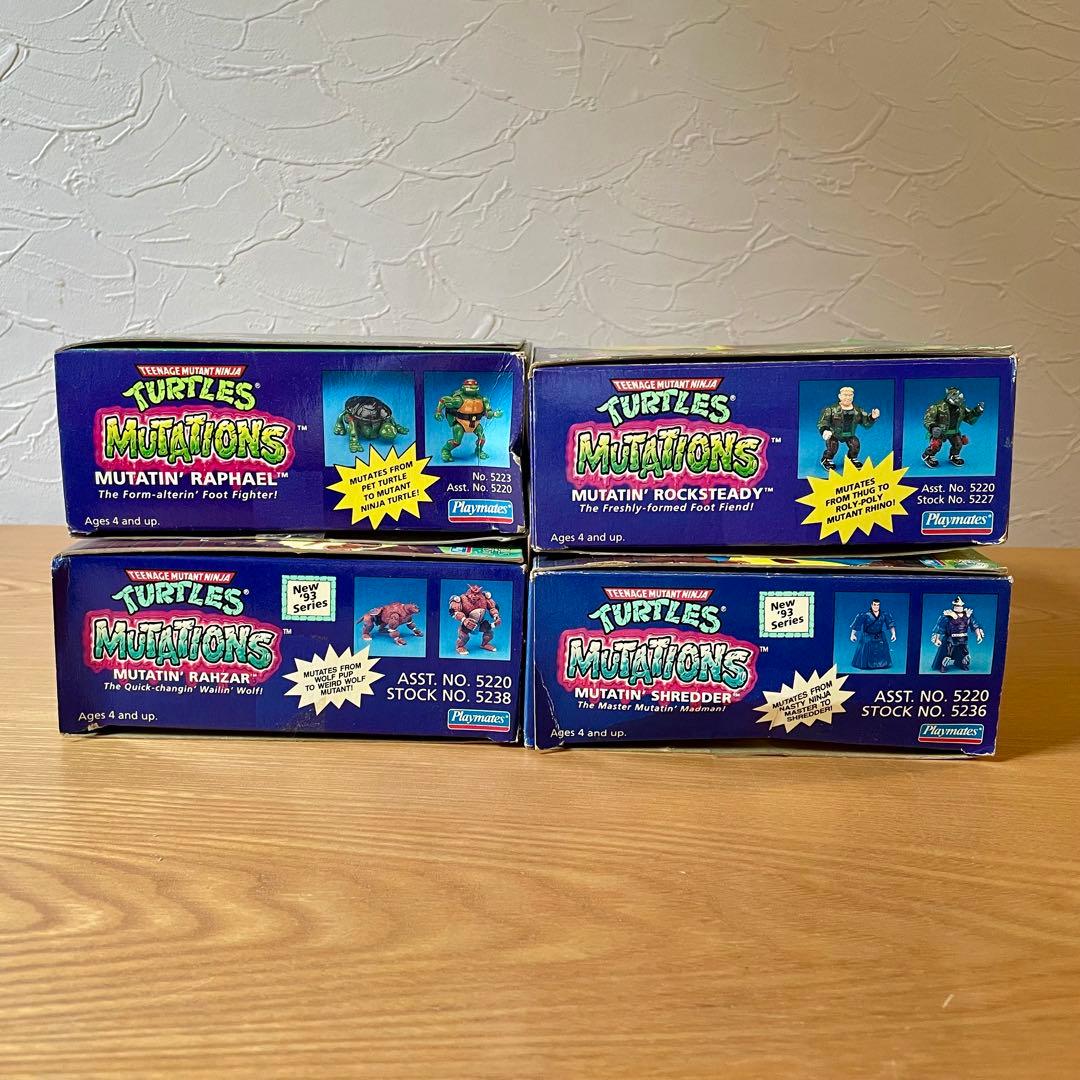 【タートルズフィギュア8体セット】プレイメイツ社製 1993年 外箱4つあり