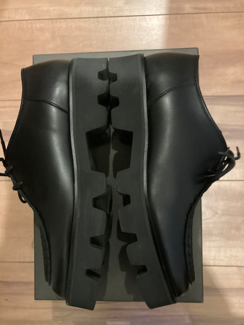 ☆ パドローネ　チロリアンシューズ　黒　チャンキーソール　41