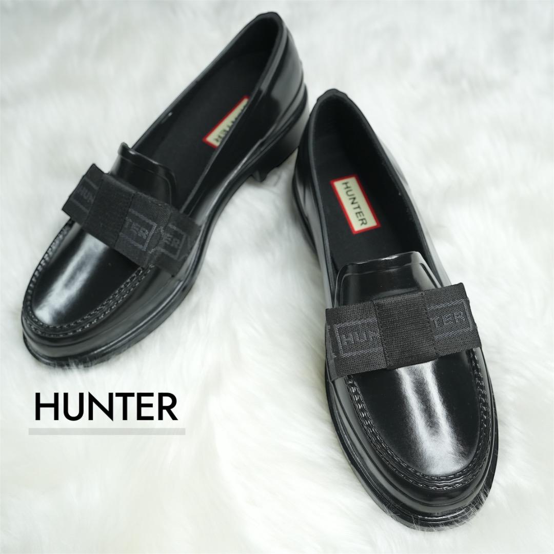 極美品✨HUNTER REFAIND BOW PENNY LOAFER 24