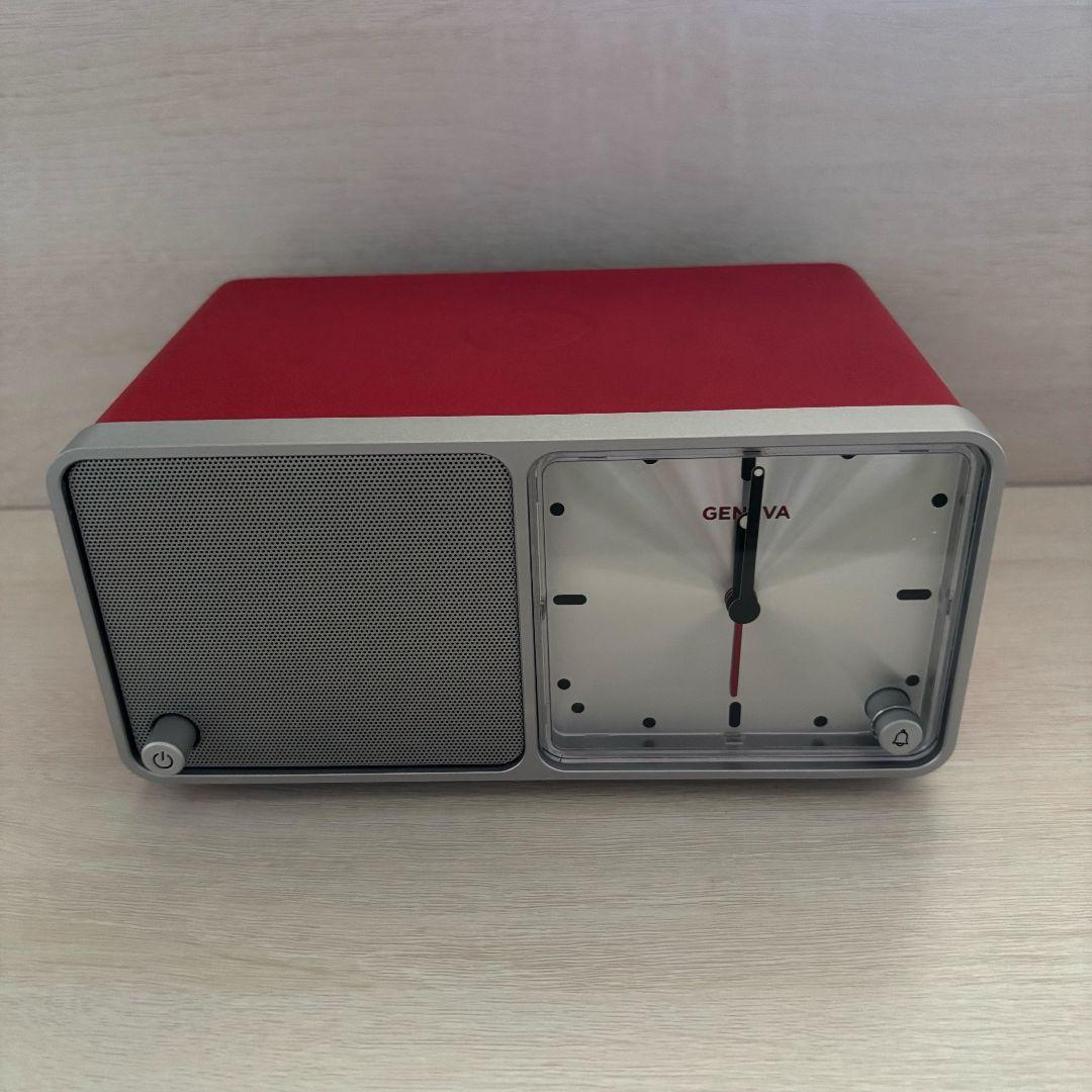 GENEVA TIME ジェネバタイム Bluetoothスピーカー 時計　赤