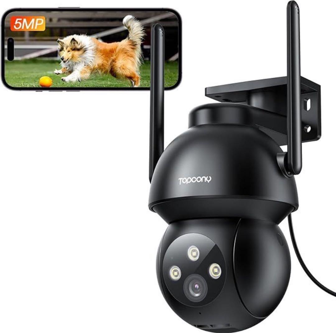 ☆Topcony 防犯カメラ ワイヤレス wifi 屋外 2.5K 500万画素