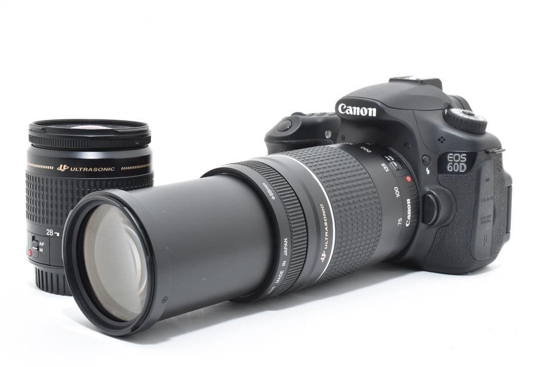 瞬間を捉える高速連写✨キヤノン EOS 60D✨超望遠 Ｗレンズ✨ショット数少