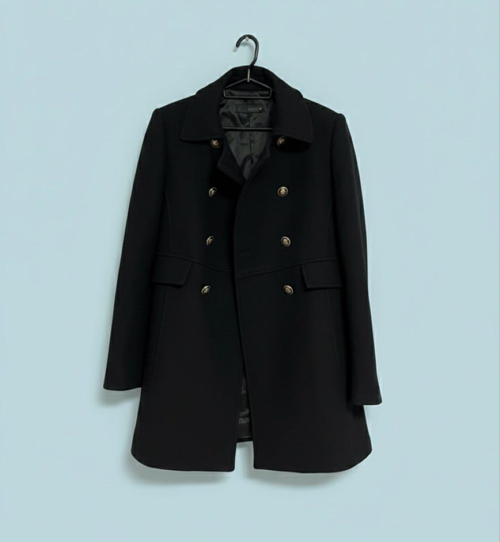 ZARA ウール混紡ショート丈ダブルブレストコート　2025年ver