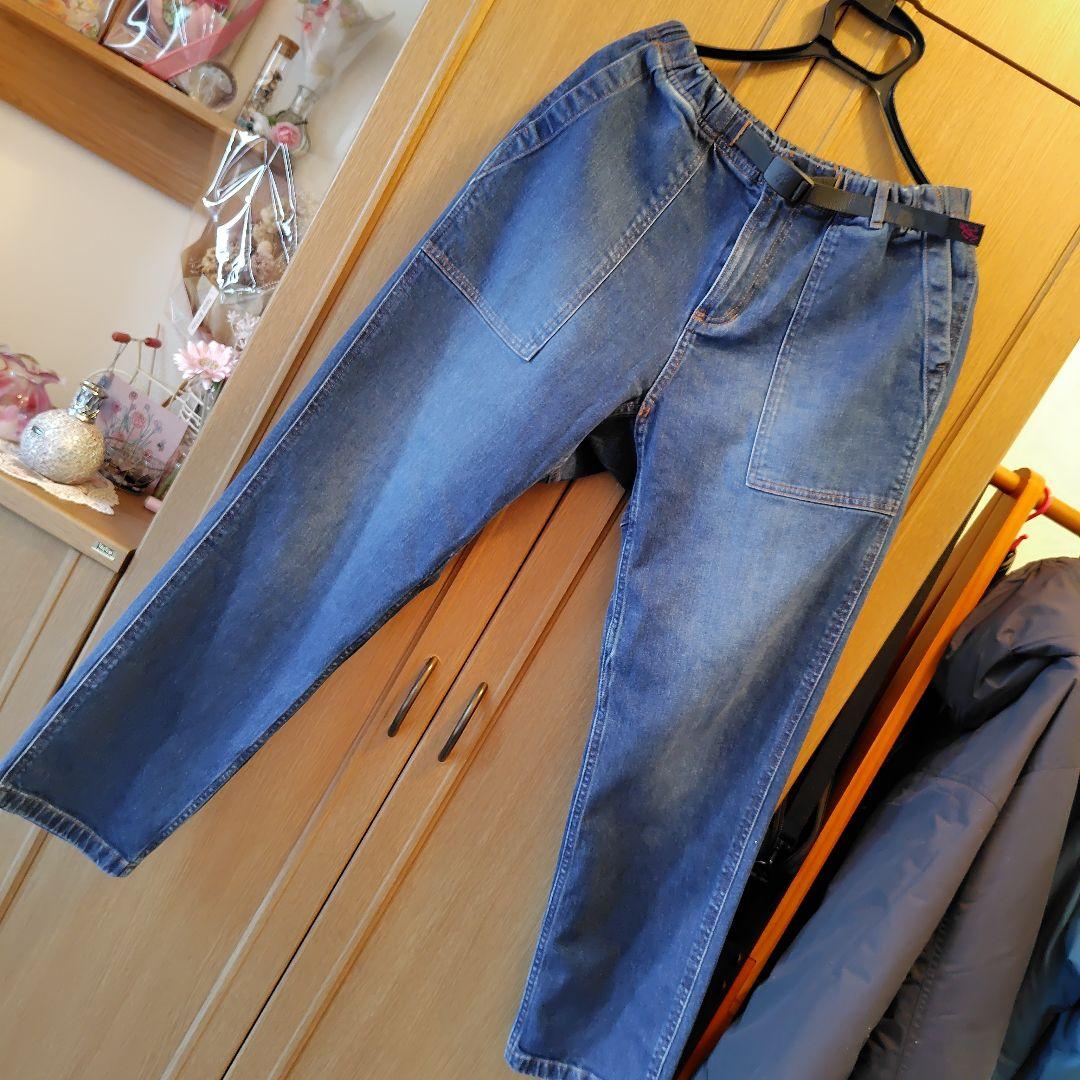 ROB456　グラミチ ストレッチデニム ルーズテーパード リッジパンツ