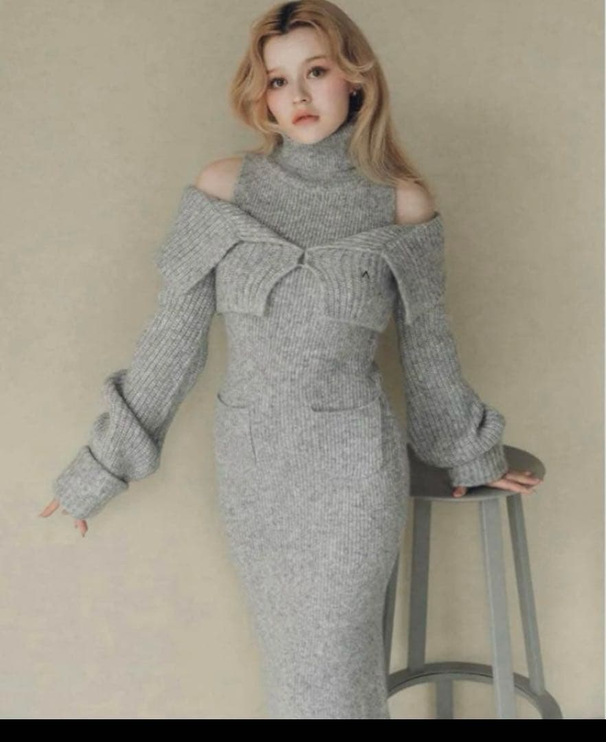 ワンピース ANDMARY Luz knit set dress
