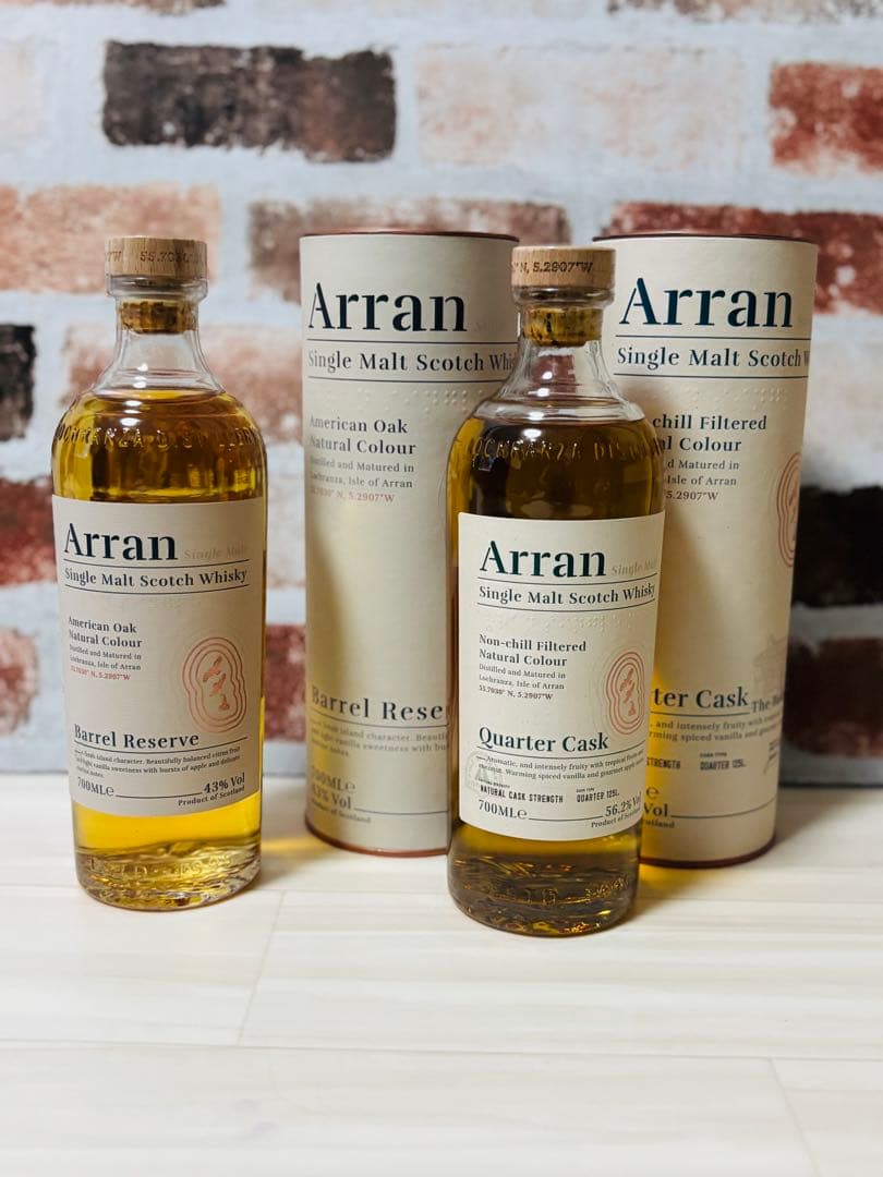 アランシングルモルトスコッチウイスキー バレルリザーブ & クォーターカスク