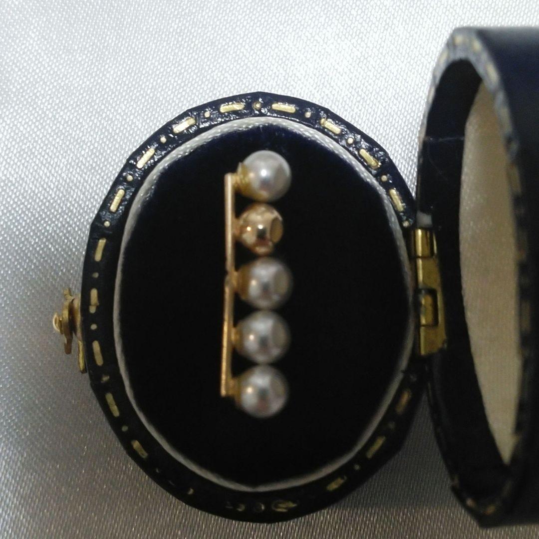 【※期間限定 最終お値下げ※】K10YGバー パールピアス【日本製フルオーダー】