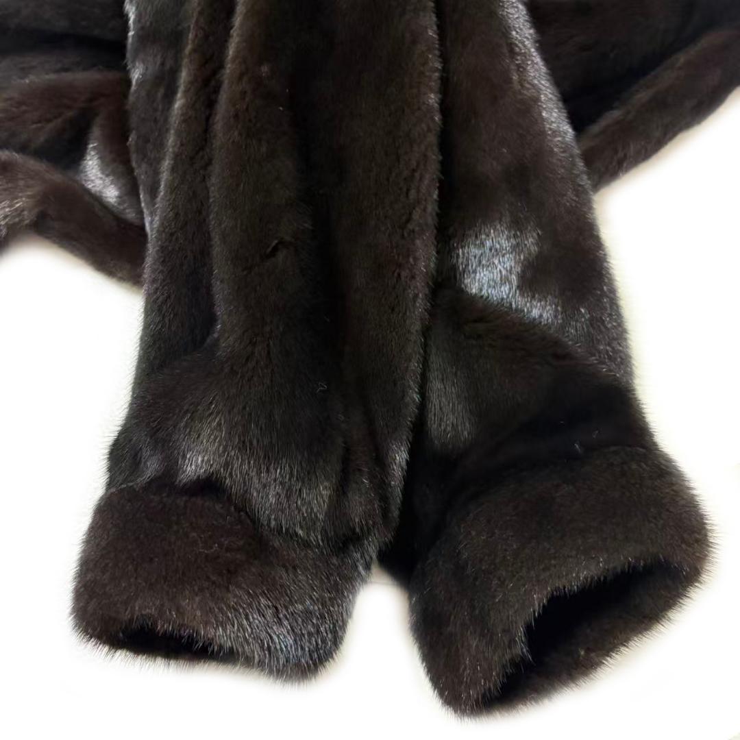 BLACKGLAMA コート ミンク 毛皮 リアルファー な柔らか◎ 毛並み◎