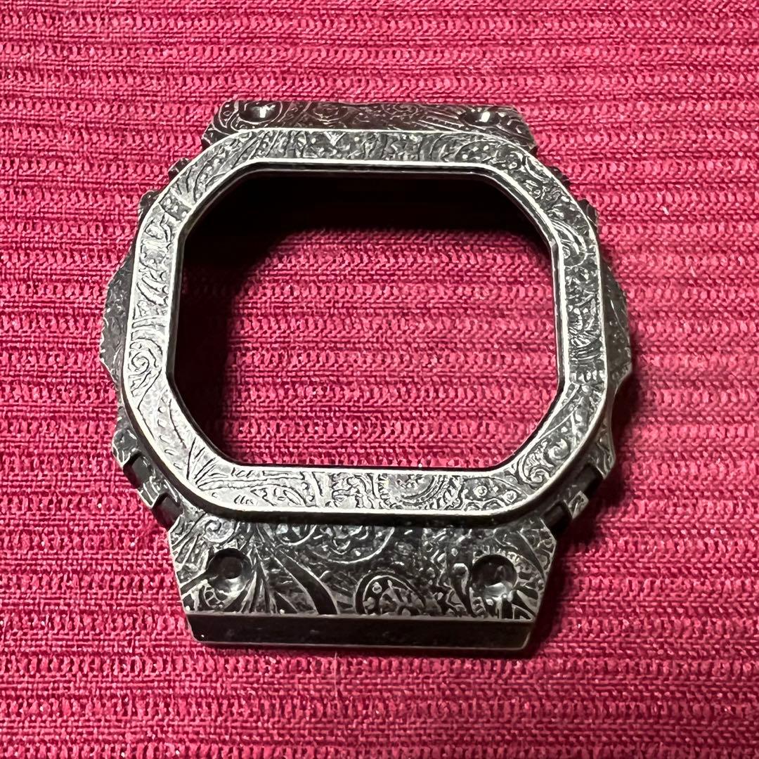 新品 G-SHOCKカスタムキット ペイズリー 柄 ブラック　5600対応