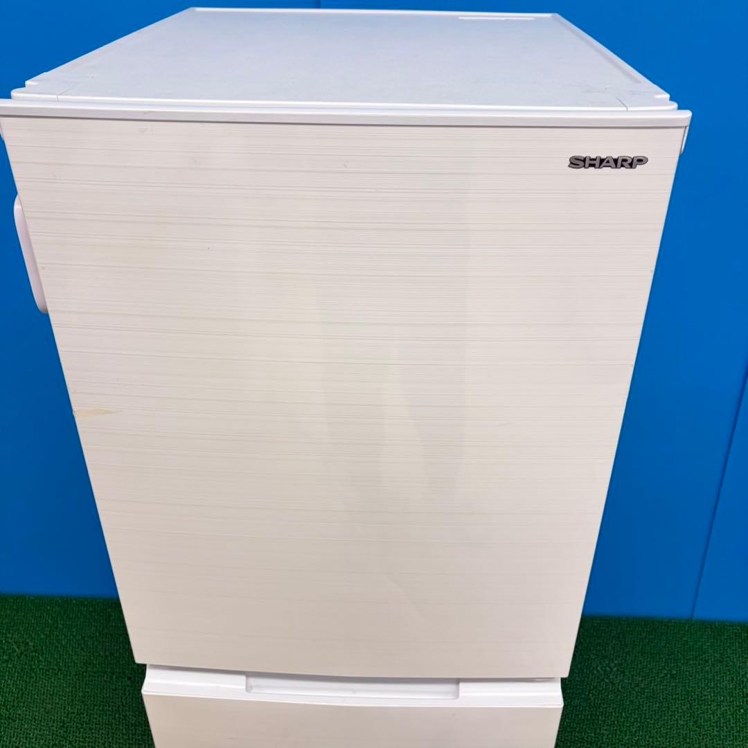 653 SHARP 付け替えどっちもドア　冷蔵庫　100L強　小型　一人暮らし