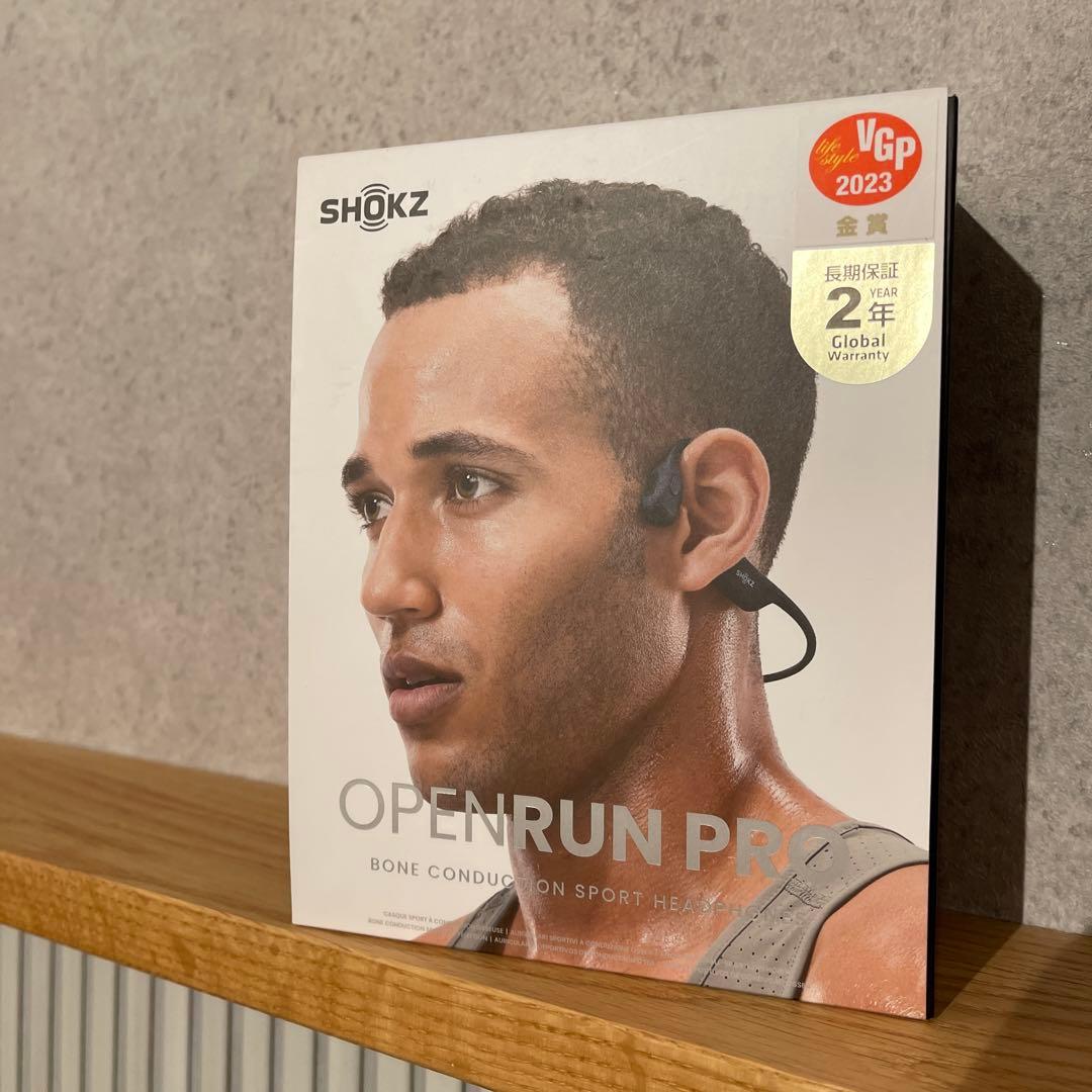 使用少　美品　SHOKZ OPENRUN PRO 骨伝導　ワイヤレスイヤホン