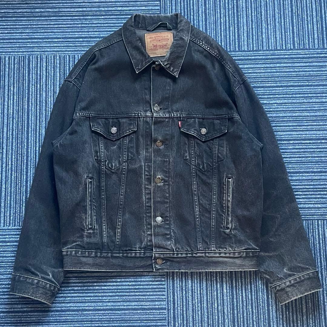 Levi's 70507 USA製 ブラック デニムジャケット 90s 後染め