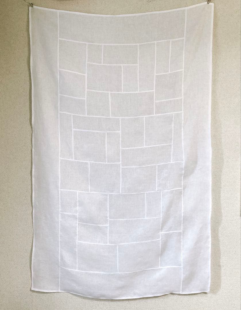ポジャギ　125×80 ホワイトリネン　No.245 リクエスト分