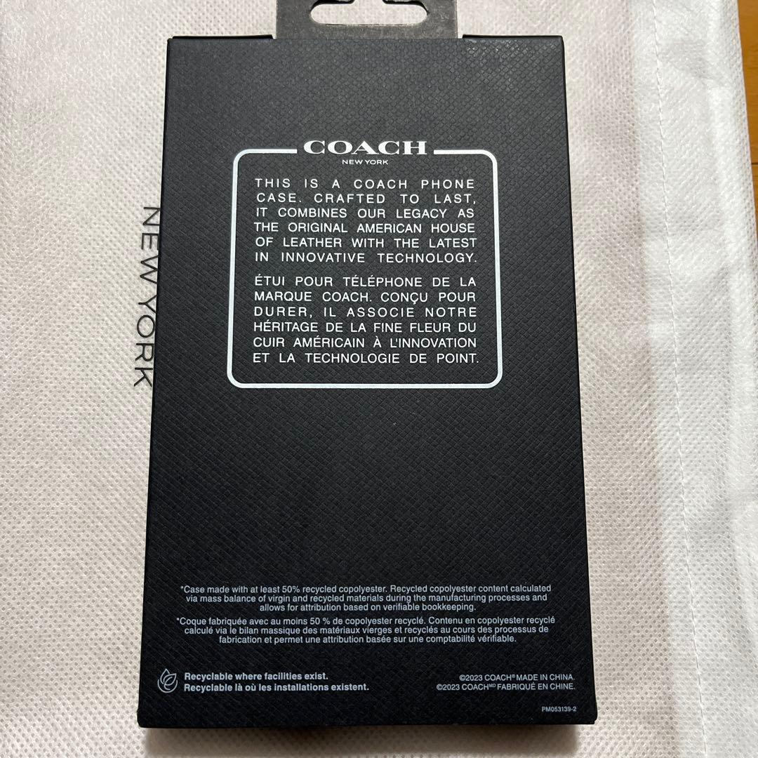 新品未使用coach iPhone15/14/13対応ケース