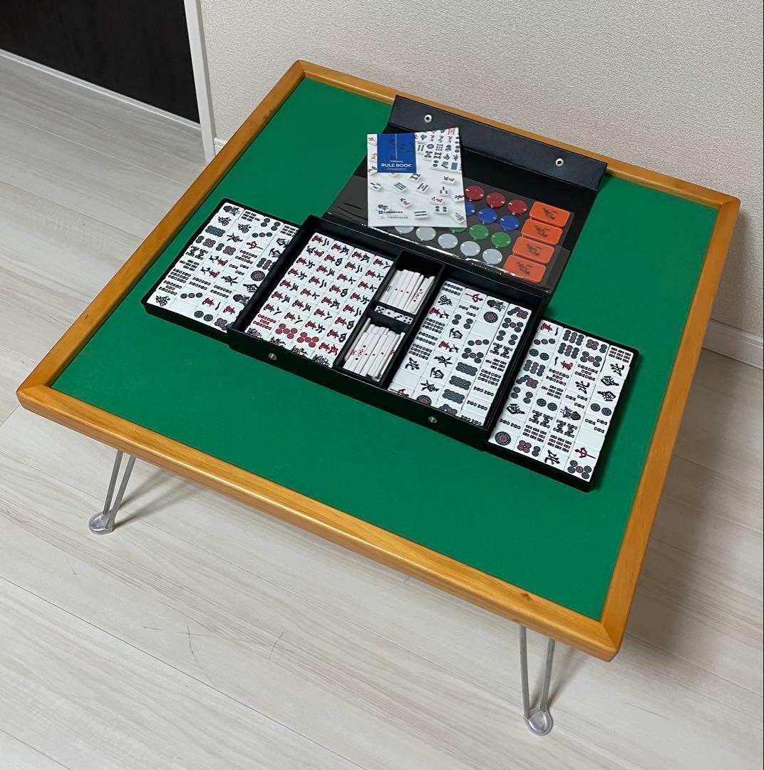 麻雀　折りたたみ式　雀卓　麻雀牌　セット