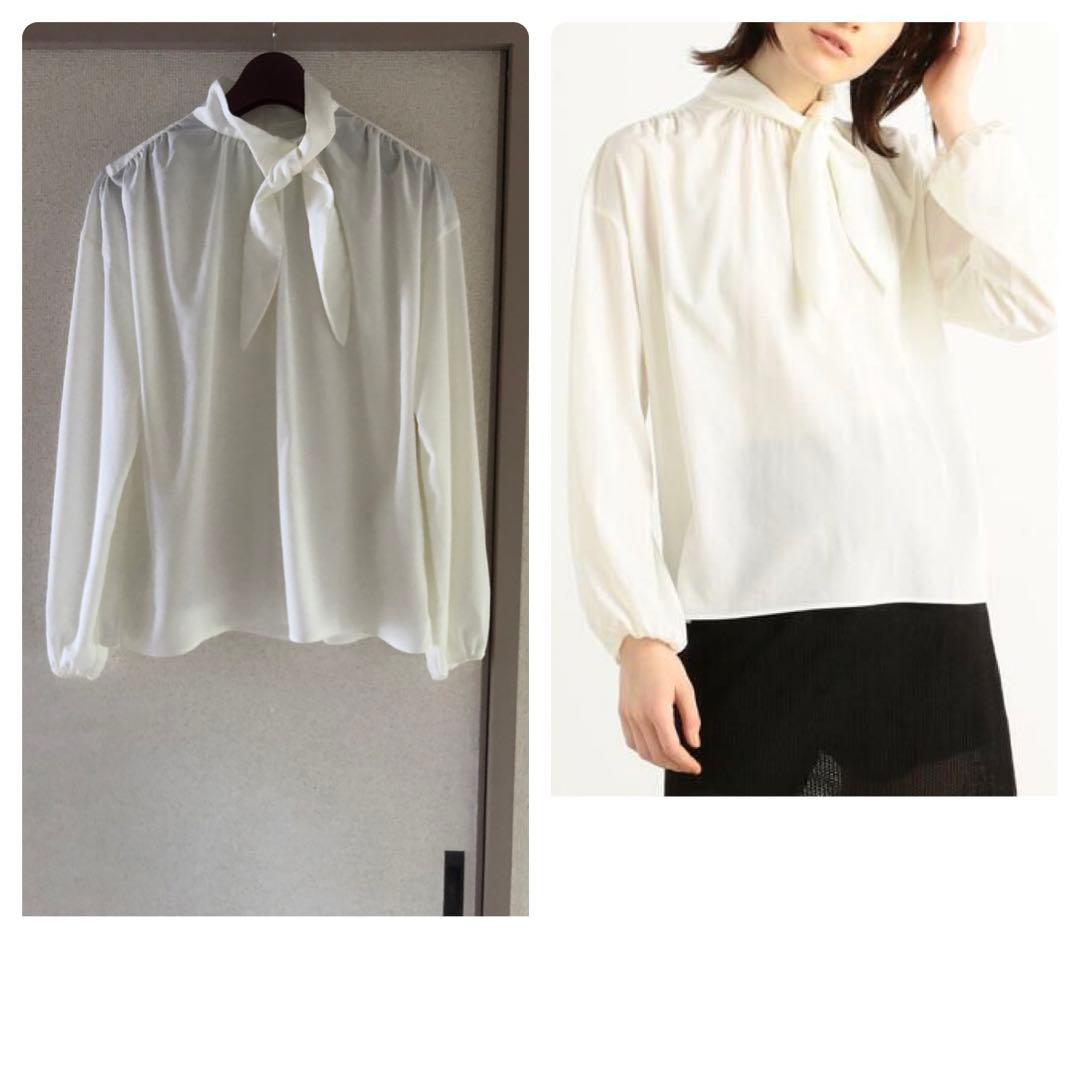 Ballsey　ボールジー　シルキークロス ボウタイブラウス