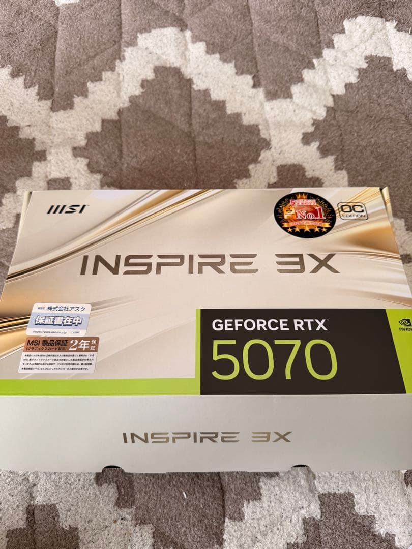 美品 MSI GeForce RTX 5070 12G INSPIRE 3X