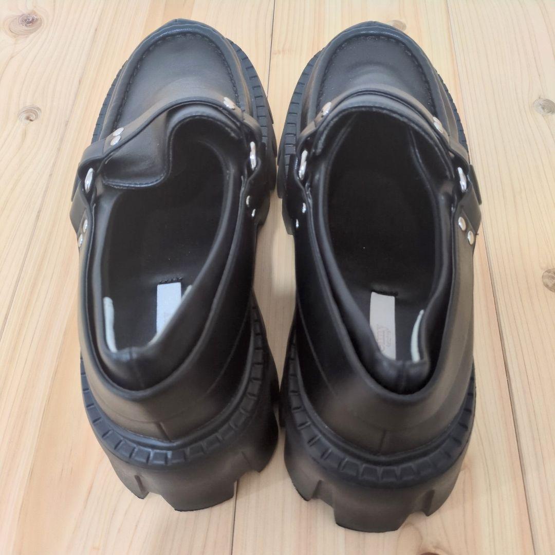 美品 EIMY ISTOIRE バイカーデザインローファー L