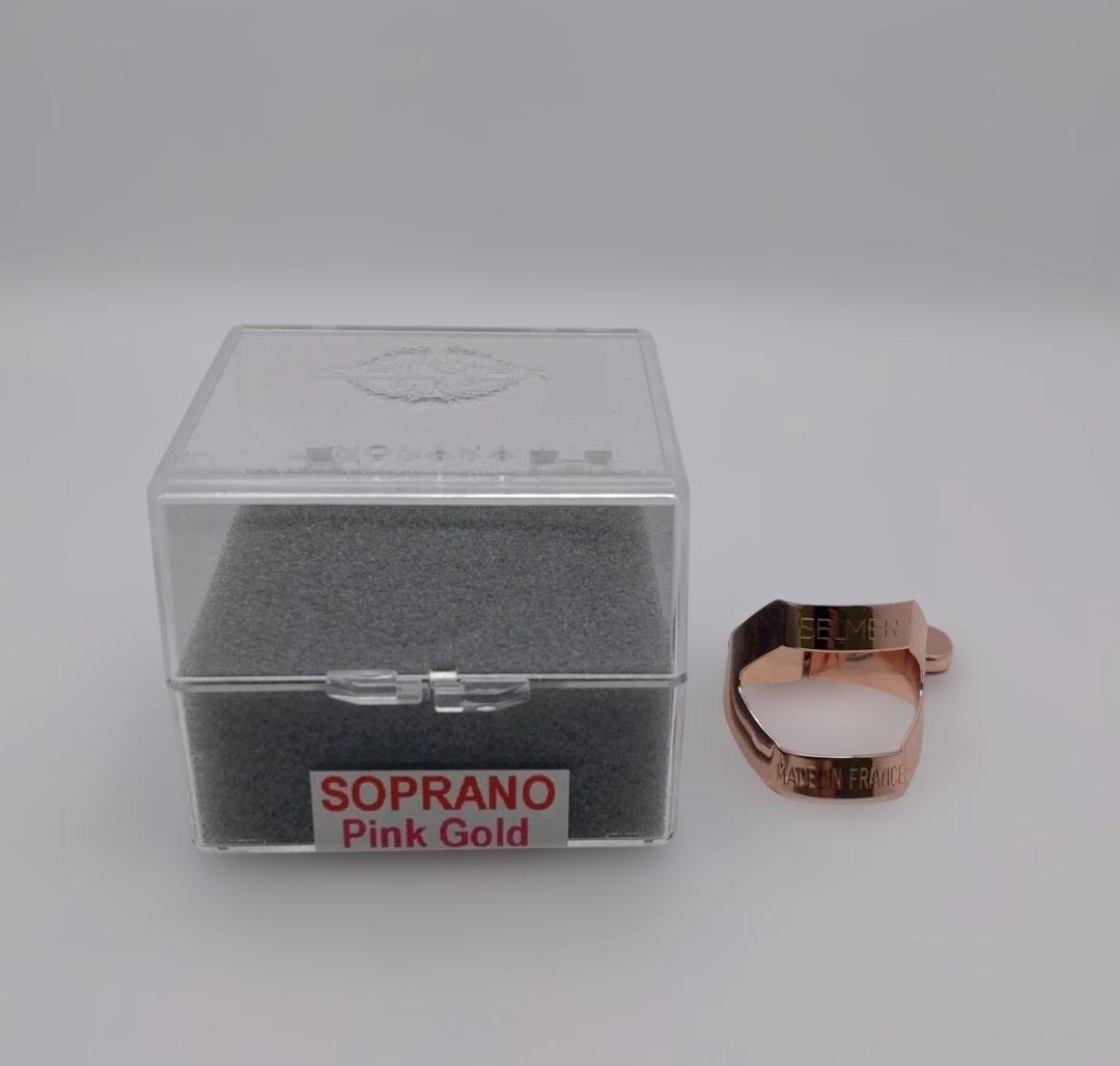 SELMER　ソプラノサックス リガチャー　ピンクゴールド