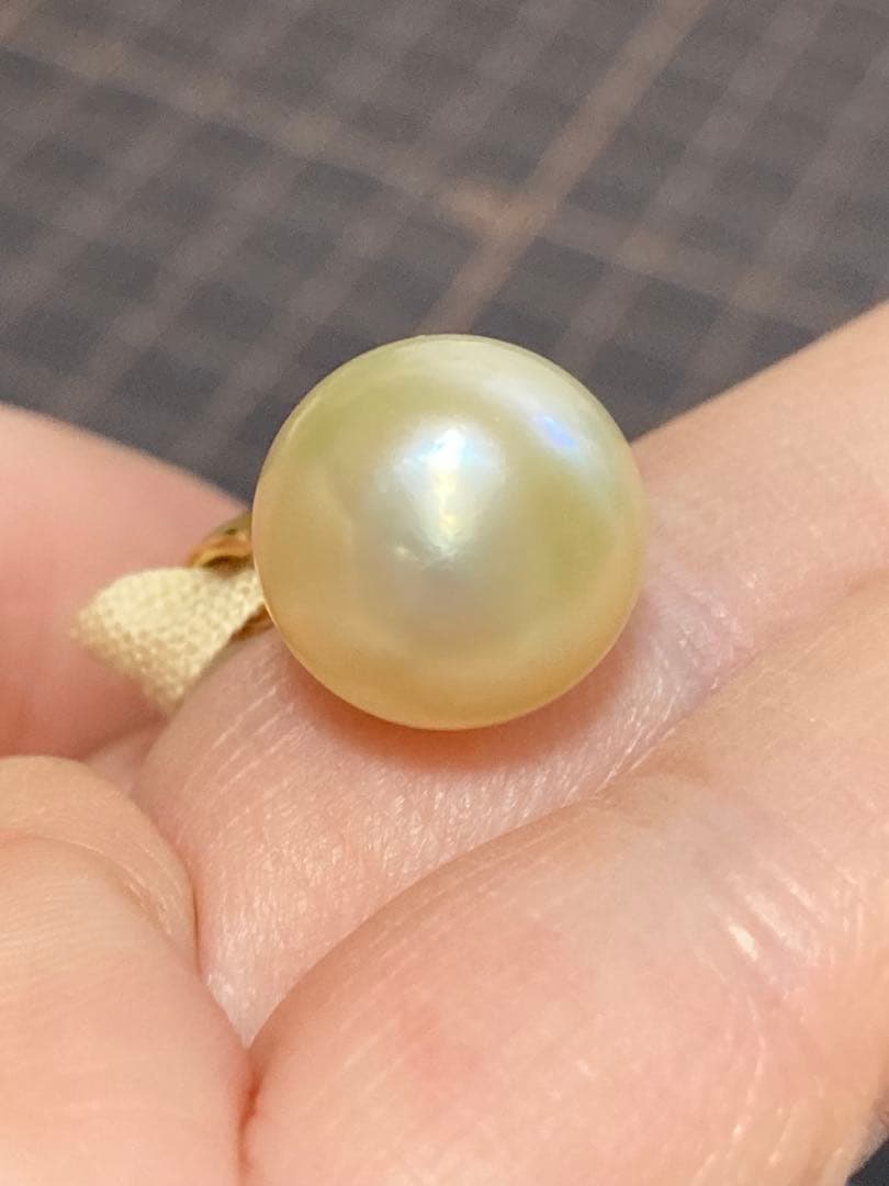 ペンダントトップ　パール　k18 ダイヤモンド