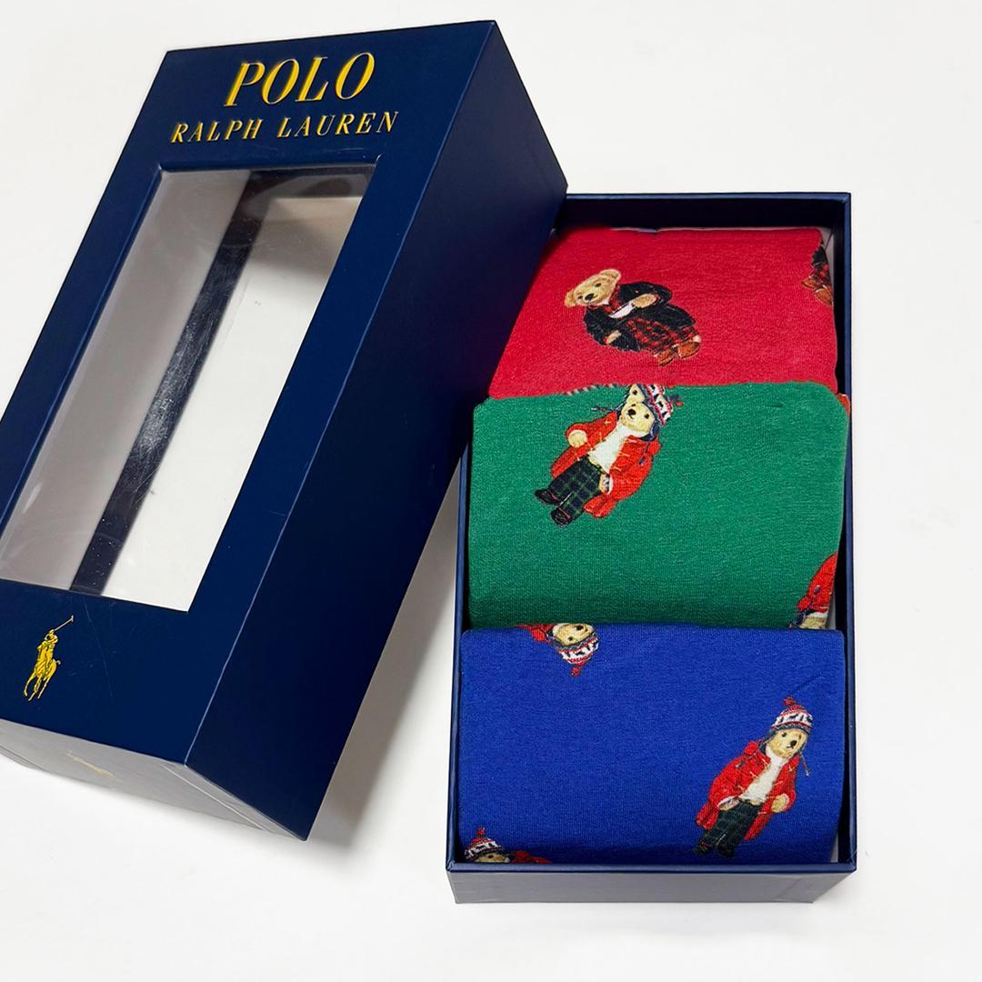 ■POLO/ポロラルフローレン ポロベアーボクサートランクス3点セットS新品D■