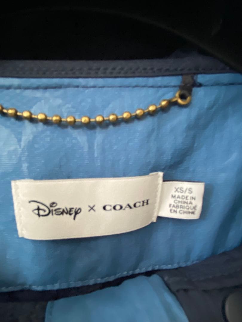 coach コーチ　ネイビー/ブルー レインコート・ポンチョ　ミッキーコラボ