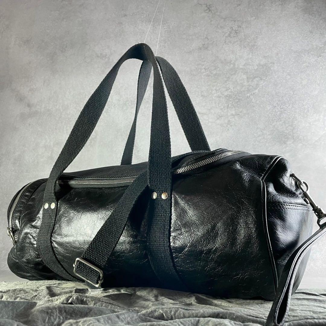 美品 ディオールオム エディ期 05AW グラム期 2way ドラムバッグ 黒