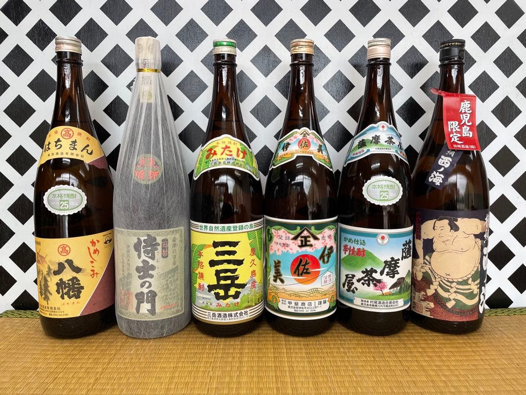 プレミアムセット 八幡 侍士の門 三岳 伊佐美 薩摩茶屋 西ノ海 1800ml
