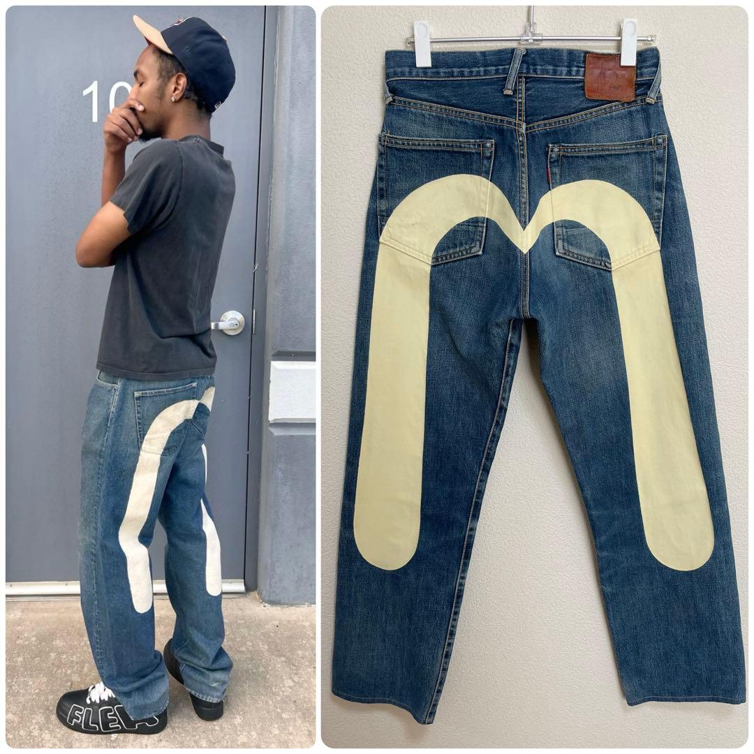 EVISU No.2 Lot.2501xx W28×35 ホワイト大黒　ワイド