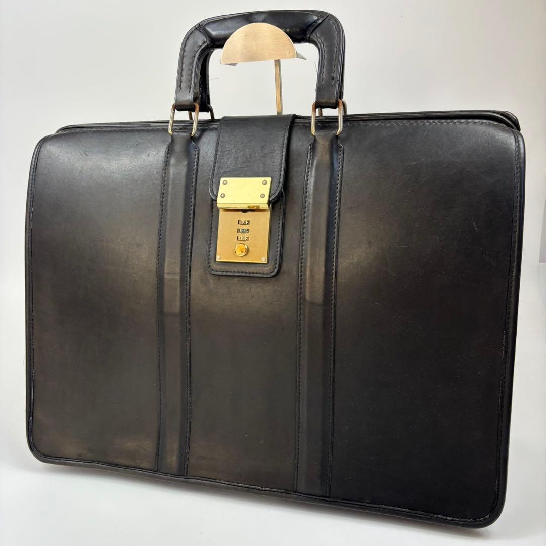 【極希少】 オールドコーチ ダレスバッグ 本革 大容量 USA製 黒 5420