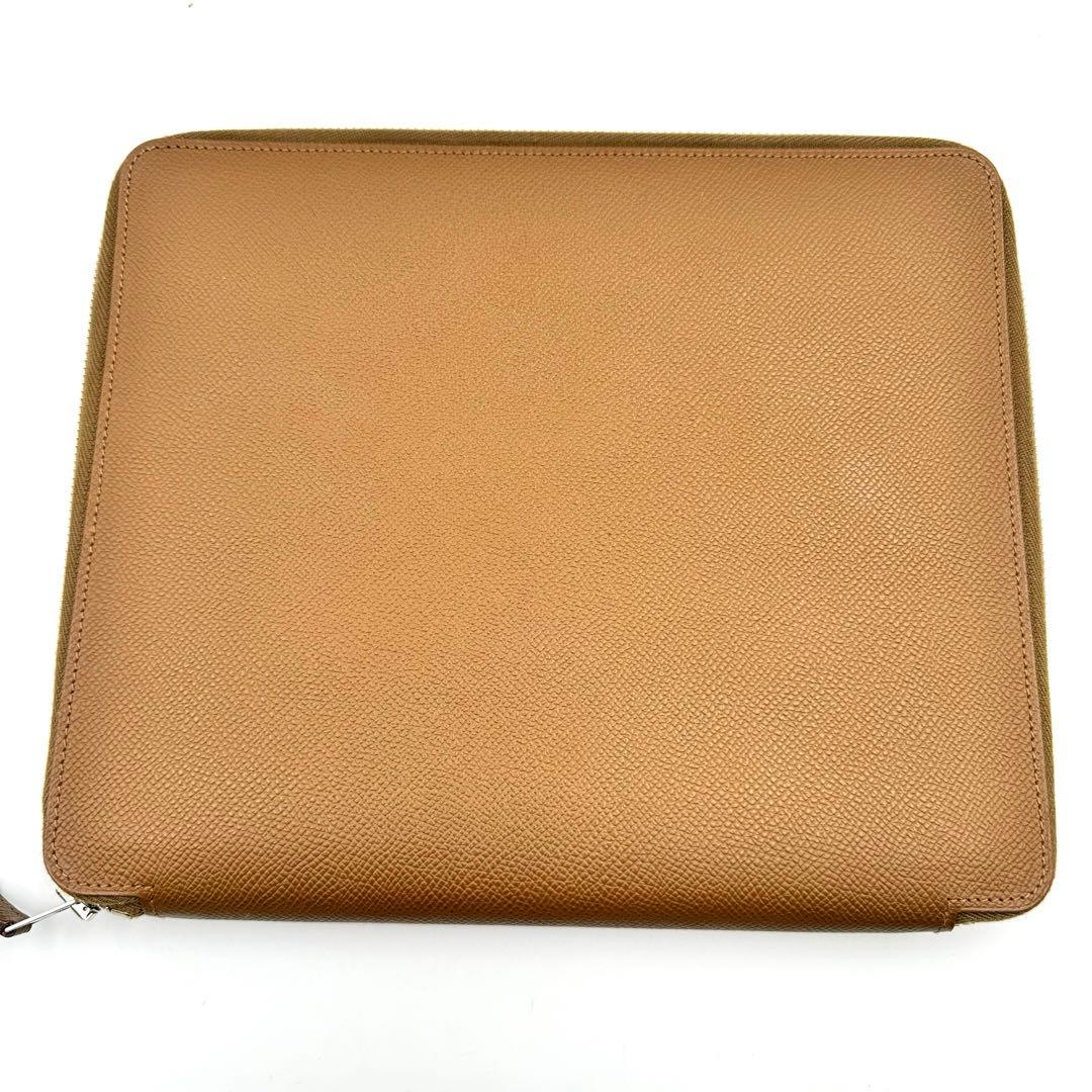 美品✨HERMES エルメス　タブレットケース　ブラウン　レザー