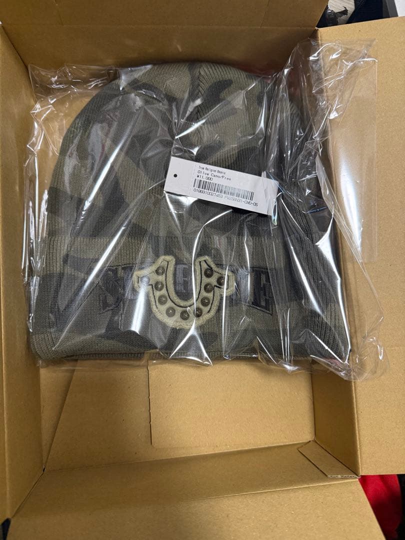 supreme true religion ビーニー　迷彩