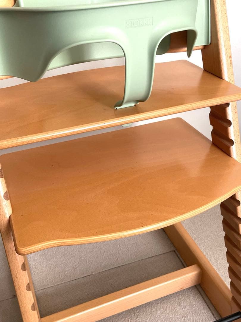 美品★ストッケ★トリップトラップ★ベビーセット&トレイ付き★シリアルNO.6〜