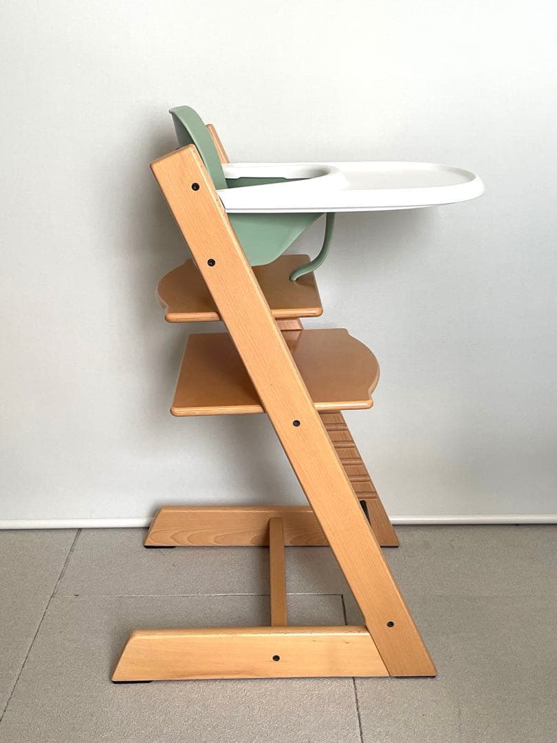 美品★ストッケ★トリップトラップ★ベビーセット&トレイ付き★シリアルNO.6〜