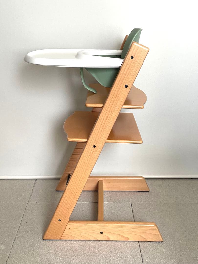 美品★ストッケ★トリップトラップ★ベビーセット&トレイ付き★シリアルNO.6〜