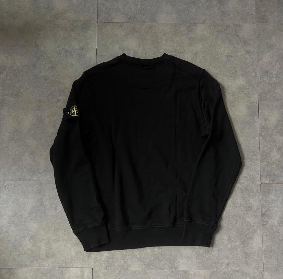 【希少Mサイズ❗️】stone  スウェットトレーナー　ブラック　M