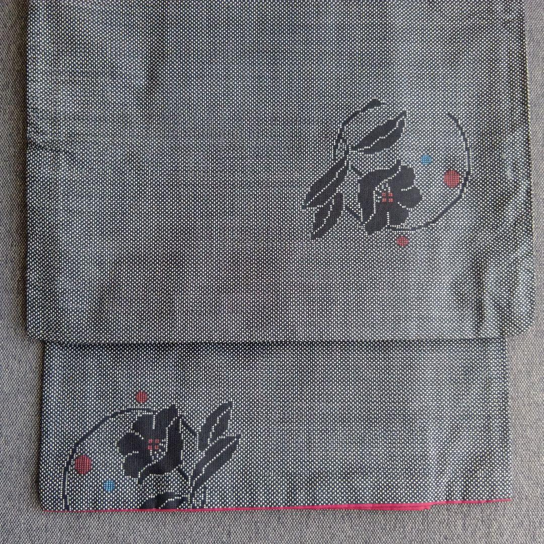 着物リメイク＊黒泥系７マルキ本場大島紬＊ノースリーブテント型フレアーワンピース