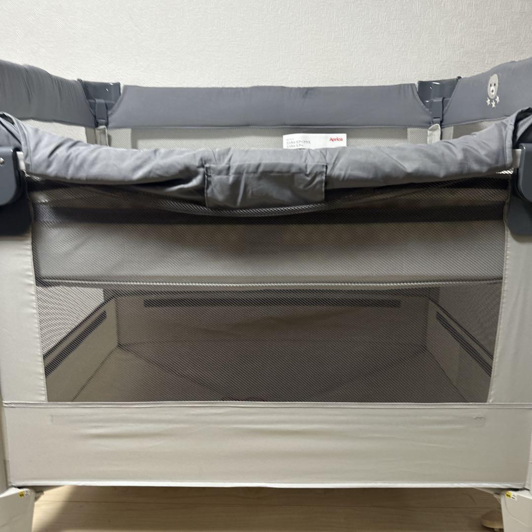 アップリカ ココネルエアー AB グレーベアー ベビーベッド