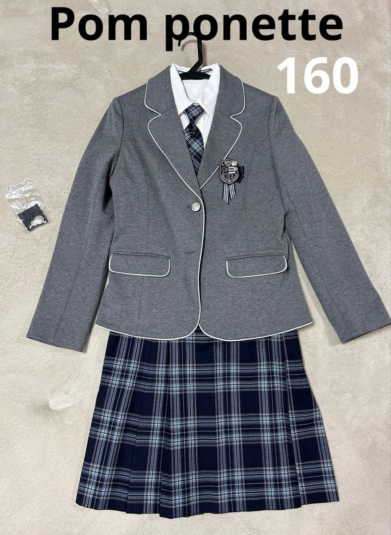 pom polenta 卒業式　入学式　発表会　受験　制服風ブレザー5点セット！