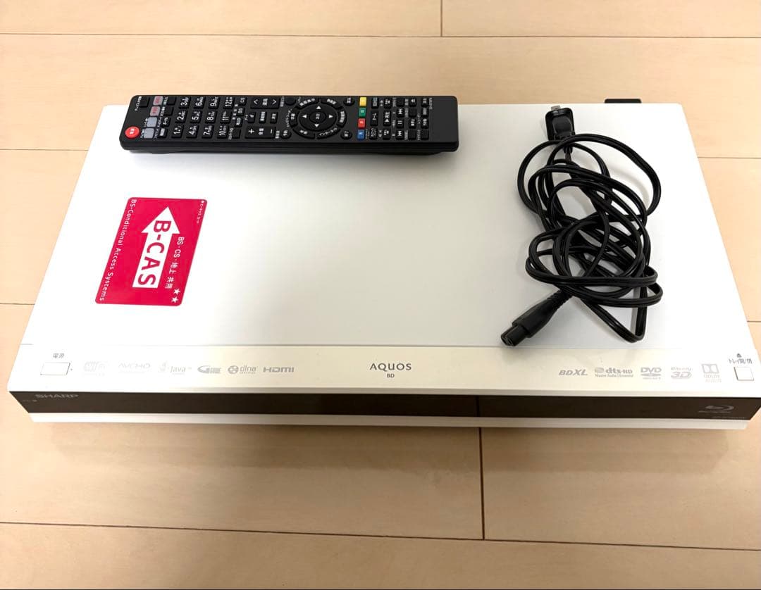 SHARP Blu-rayレコーダー BD-W1800 ホワイト